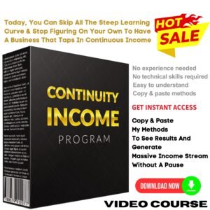 Continuity Income Program Upgrade Package (Video Course)