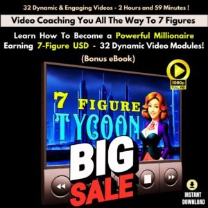 Become a Powerful Millionaire - '7 Figure Tycoon' with 32 Dynamic Video Modules From Scratch!
